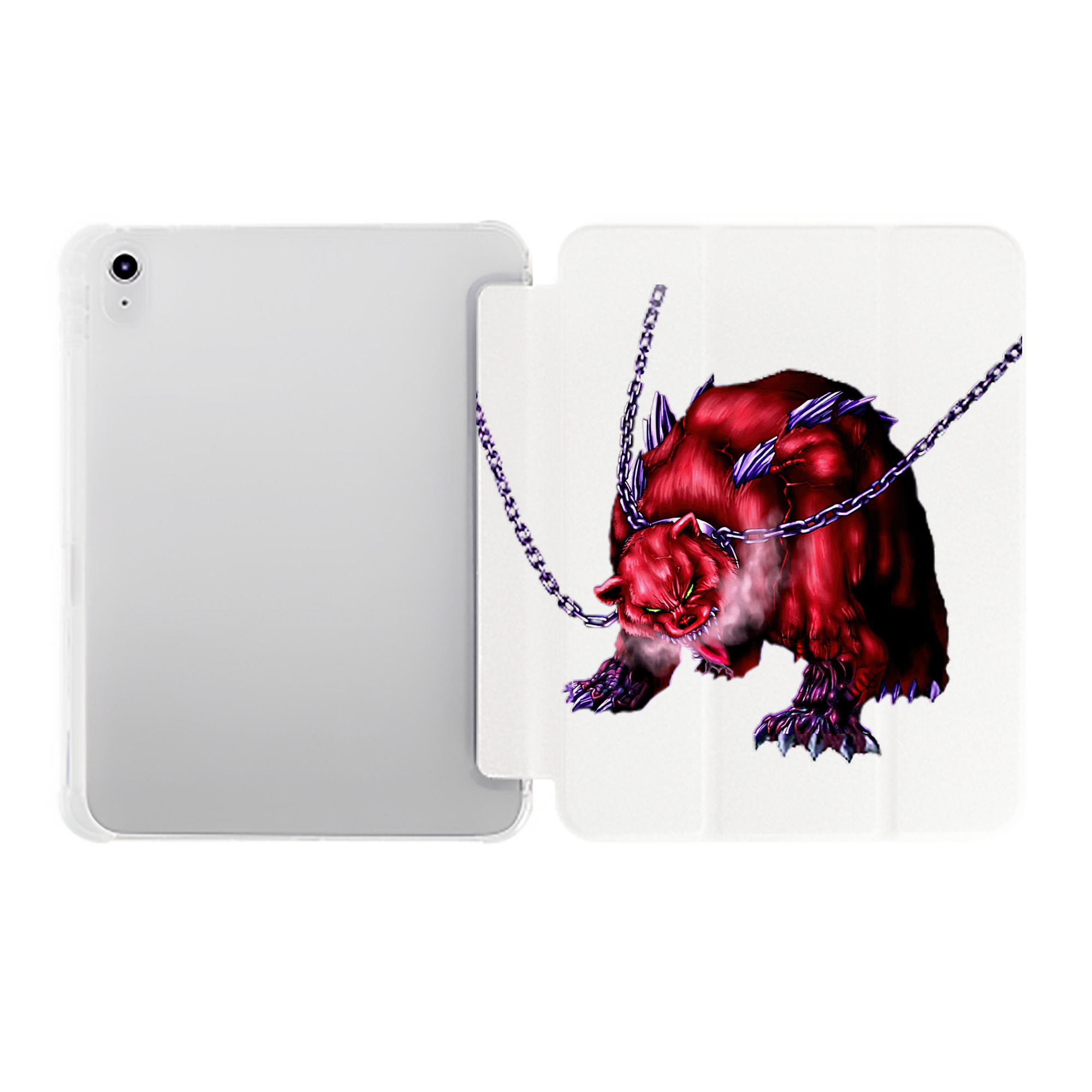 （画像用） 遊☆戯☆王 Yu-Gi-Oh! IPad ケース ペン収納付き 三つ折りスタンド PUレザー×シリコン 対応機種9.5/10.5/10.9インチ